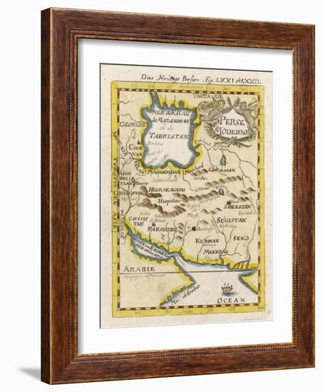 Map of Persia and Arabia-null-Framed Art Print