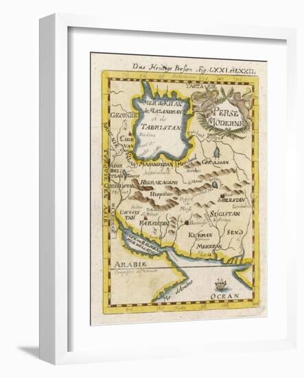 Map of Persia and Arabia-null-Framed Art Print