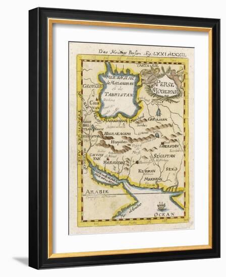 Map of Persia and Arabia-null-Framed Art Print