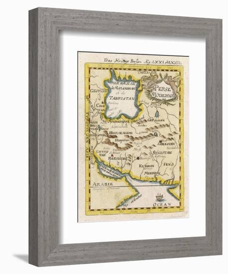 Map of Persia and Arabia-null-Framed Art Print