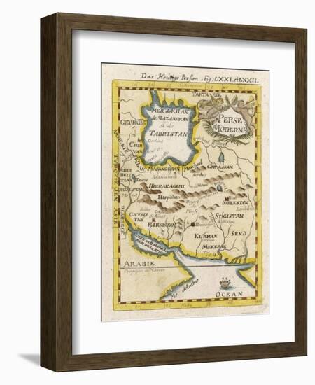 Map of Persia and Arabia-null-Framed Art Print