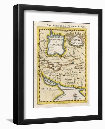 Map of Persia and Arabia-null-Framed Art Print