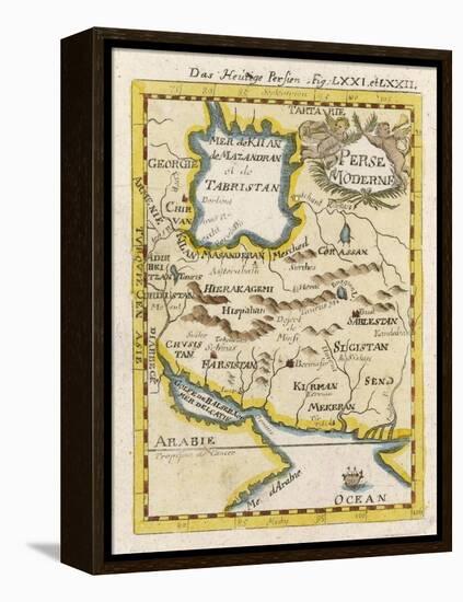 Map of Persia and Arabia-null-Framed Stretched Canvas