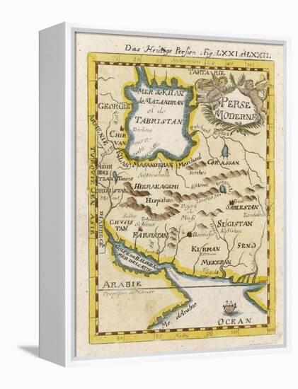 Map of Persia and Arabia-null-Framed Stretched Canvas