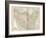 Map of Persia (Iran), Afghanistan and Baluchistan-Encyclopaedia Britannica-Framed Art Print