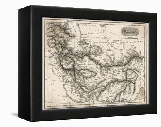 Map of Persia-null-Framed Premier Image Canvas
