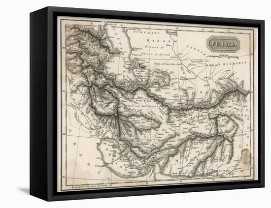 Map of Persia-null-Framed Premier Image Canvas