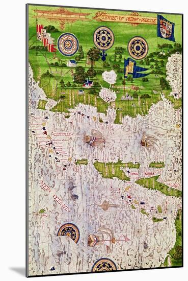 Map of Peru, from "Cosmographie Universelle", 1555-Guillaume Le Testu-Mounted Giclee Print