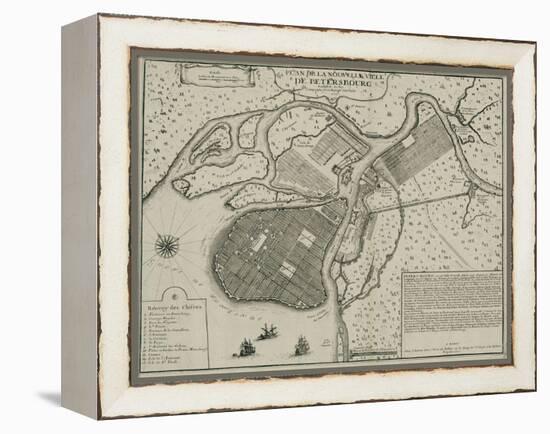 Map of Petersburg, 1717-Nicolas De Fer-Framed Premier Image Canvas