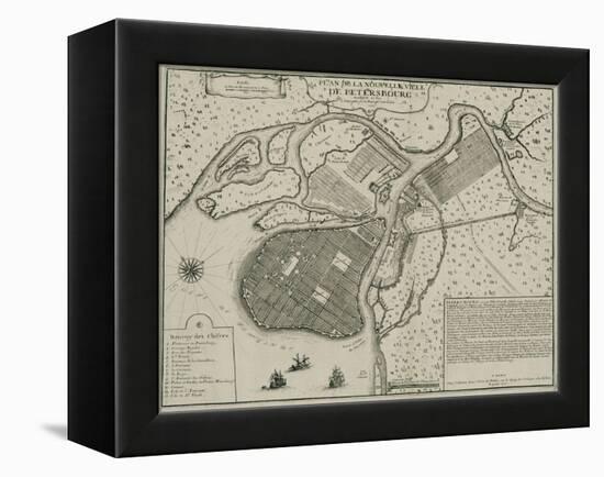 Map of Petersburg, 1717-Nicolas De Fer-Framed Premier Image Canvas