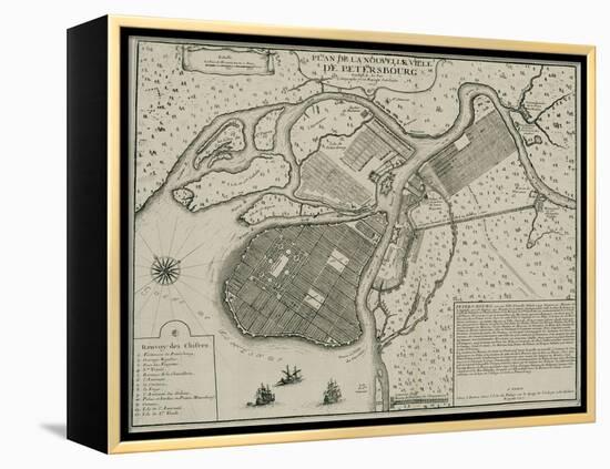 Map of Petersburg, 1717-Nicolas De Fer-Framed Premier Image Canvas