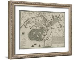 Map of Petersburg, 1717-Nicolas De Fer-Framed Giclee Print