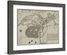 Map of Petersburg, 1717-Nicolas De Fer-Framed Giclee Print