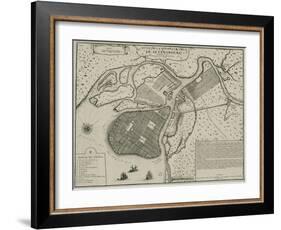 Map of Petersburg, 1717-Nicolas De Fer-Framed Giclee Print