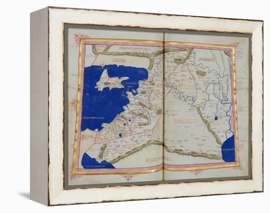 Map of Phoenicia, Mesopotamia and Babylon-Ptolemy-Framed Premier Image Canvas