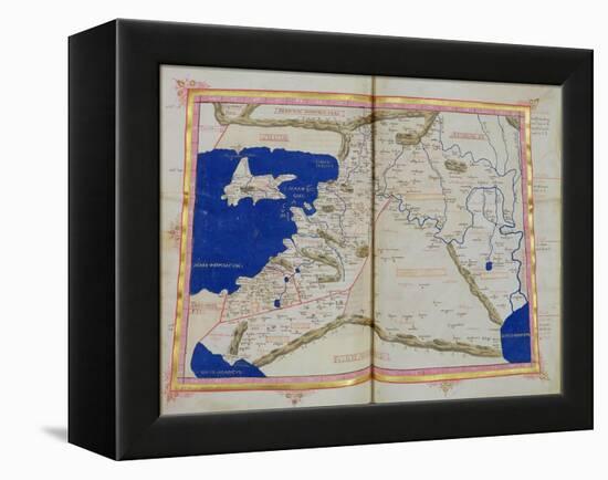 Map of Phoenicia, Mesopotamia and Babylon-Ptolemy-Framed Premier Image Canvas