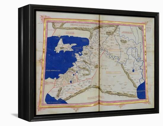 Map of Phoenicia, Mesopotamia and Babylon-Ptolemy-Framed Premier Image Canvas