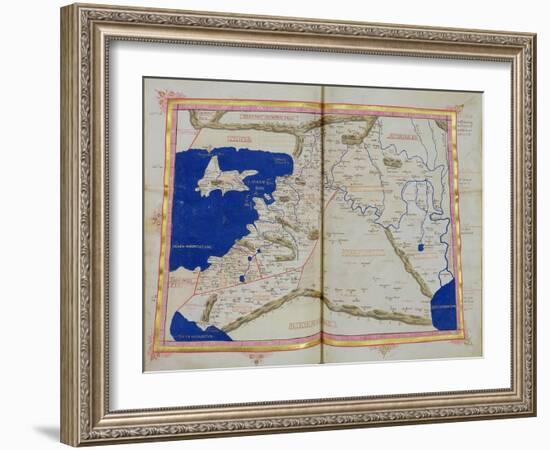 Map of Phoenicia, Mesopotamia and Babylon-Ptolemy-Framed Giclee Print