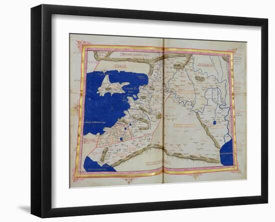 Map of Phoenicia, Mesopotamia and Babylon-Ptolemy-Framed Giclee Print