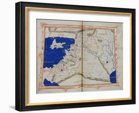 Map of Phoenicia, Mesopotamia and Babylon-Ptolemy-Framed Giclee Print