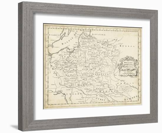 Map of Poland-T. Jeffreys-Framed Art Print