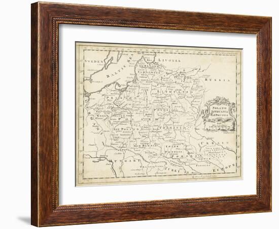 Map of Poland-T. Jeffreys-Framed Art Print