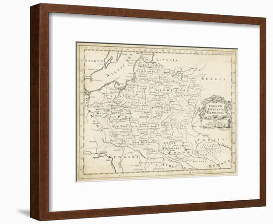 Map of Poland-T. Jeffreys-Framed Art Print