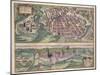 Map of Poznan and Gruczno, from Civitates Orbis Terrarum by Georg Braun-Joris Hoefnagel-Mounted Giclee Print