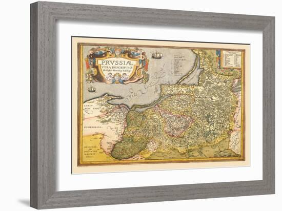 Map of Prussia-Abraham Ortelius-Framed Art Print