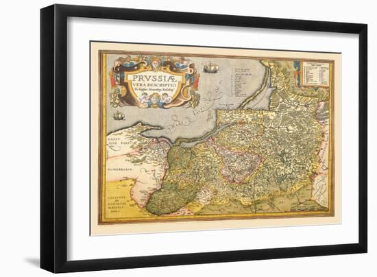 Map of Prussia-Abraham Ortelius-Framed Art Print