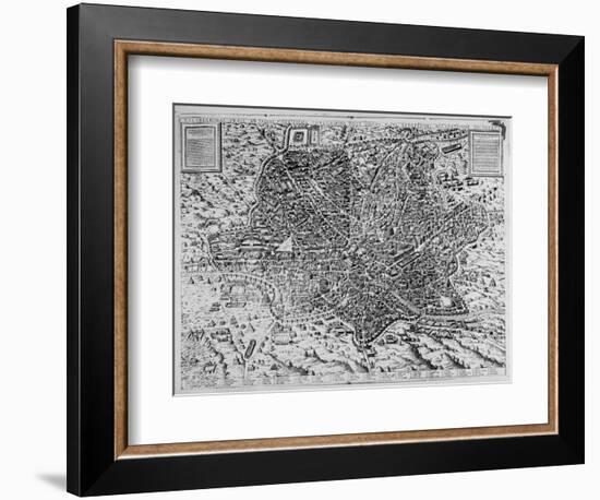 Map of Rome, 1579-Mario Cartaro-Framed Giclee Print