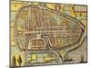 Map of Rotterdam, Netherlands, from 'Civitates Orbis Terrarum', 1540-90-null-Mounted Giclee Print