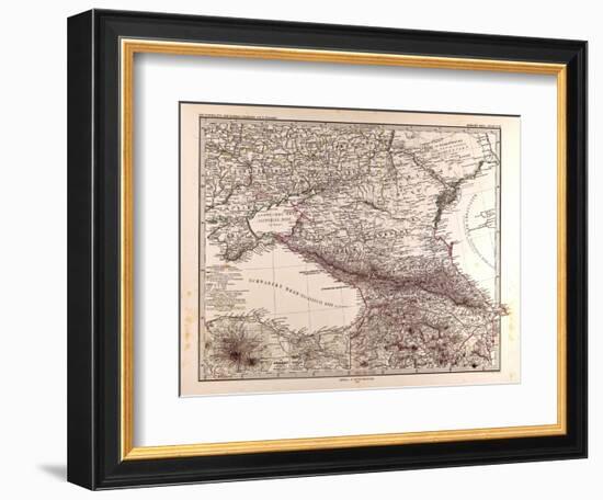 Map of Russia, 1873-null-Framed Giclee Print