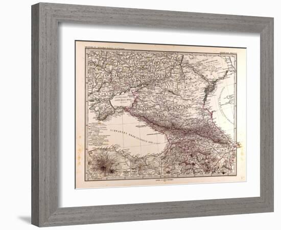 Map of Russia, 1873-null-Framed Giclee Print