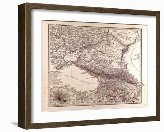 Map of Russia, 1873-null-Framed Giclee Print