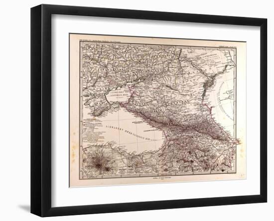 Map of Russia, 1873-null-Framed Giclee Print