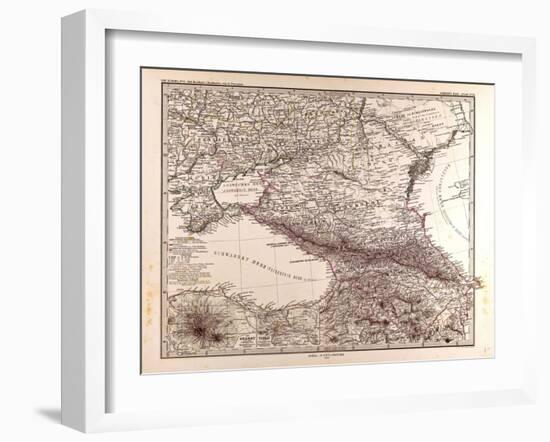 Map of Russia, 1873-null-Framed Giclee Print