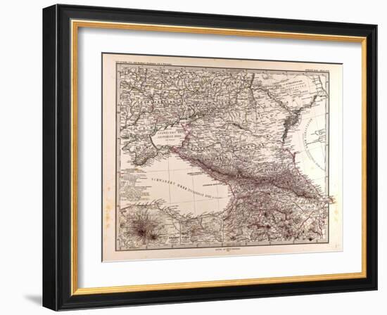 Map of Russia, 1873-null-Framed Giclee Print