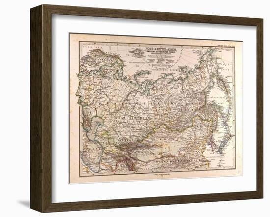 Map of Russia, 1874-null-Framed Giclee Print