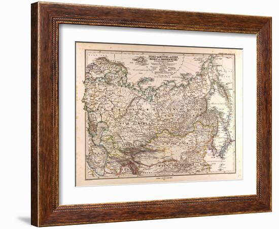 Map of Russia, 1874-null-Framed Giclee Print