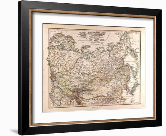 Map of Russia, 1874-null-Framed Giclee Print