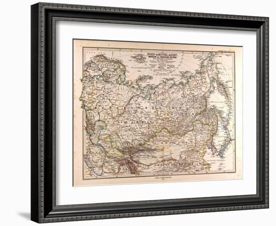 Map of Russia, 1874-null-Framed Giclee Print