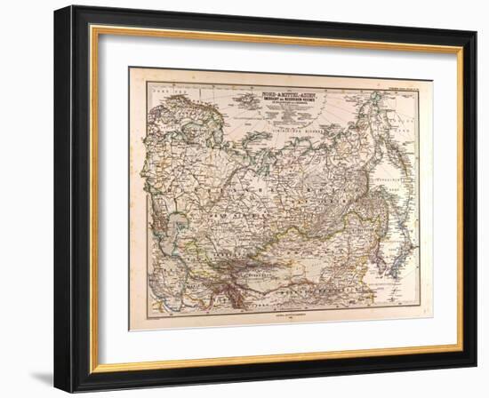 Map of Russia, 1874-null-Framed Giclee Print