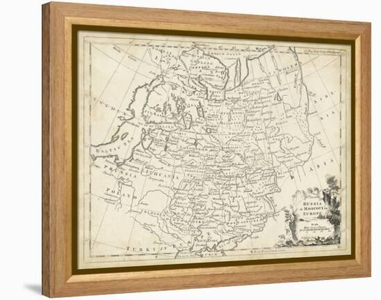 Map of Russia-T. Jeffreys-Framed Stretched Canvas