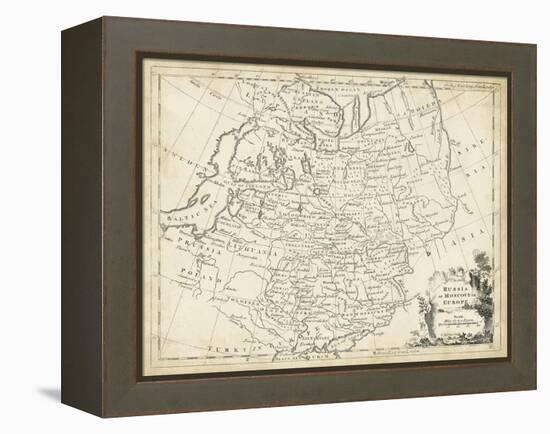 Map of Russia-T. Jeffreys-Framed Stretched Canvas