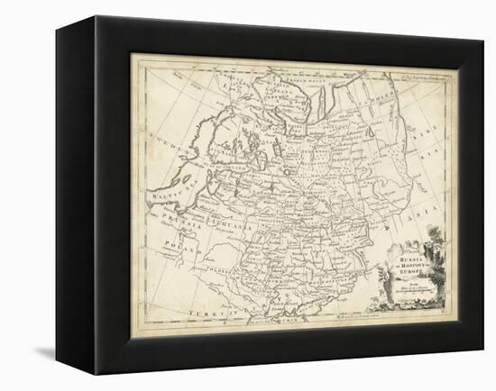 Map of Russia-T. Jeffreys-Framed Stretched Canvas