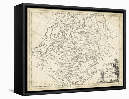 Map of Russia-T. Jeffreys-Framed Stretched Canvas