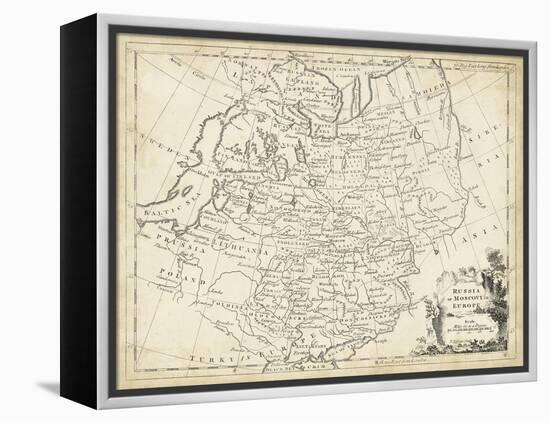 Map of Russia-T. Jeffreys-Framed Stretched Canvas