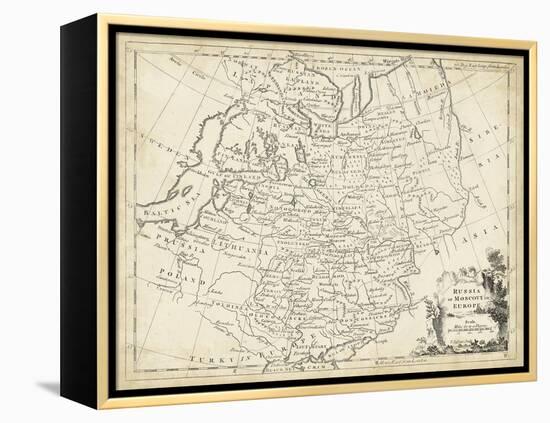 Map of Russia-T. Jeffreys-Framed Stretched Canvas