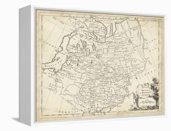 Map of Russia-T. Jeffreys-Framed Stretched Canvas